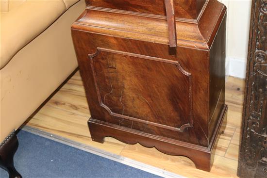An early 19th century mahogany eight day longcase clock, by Robert Apps of Bath?, H.237cm